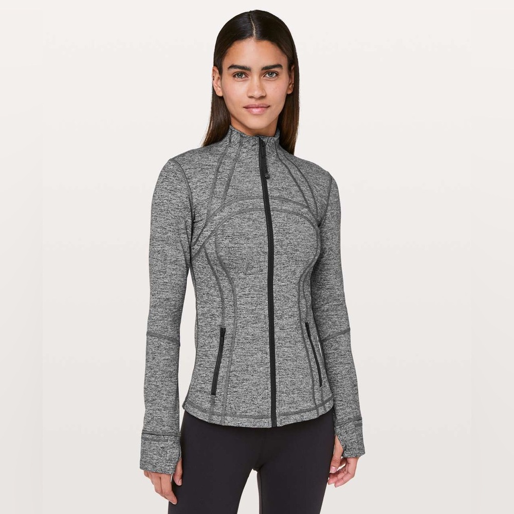 Lululemon Define Jacket Heathered Black Size 8 Luon
